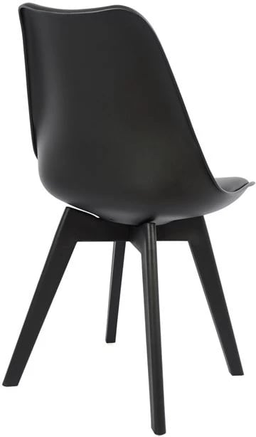 Karrige Vegas FH0033.32 polipropilenë-PU-e zezë 47,5x55x82 cm, set prej 4 copë