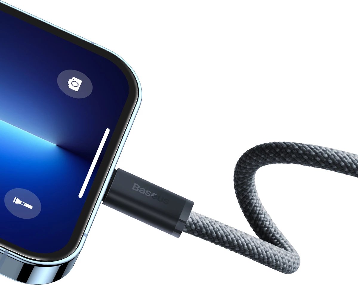 Kabllo Baseus CALD000116 USB-C në Lightning, 2m, 20W, Gri Kabllo Baseus CALD000116 USB-C në Lightning, 2m, 20W, Gri