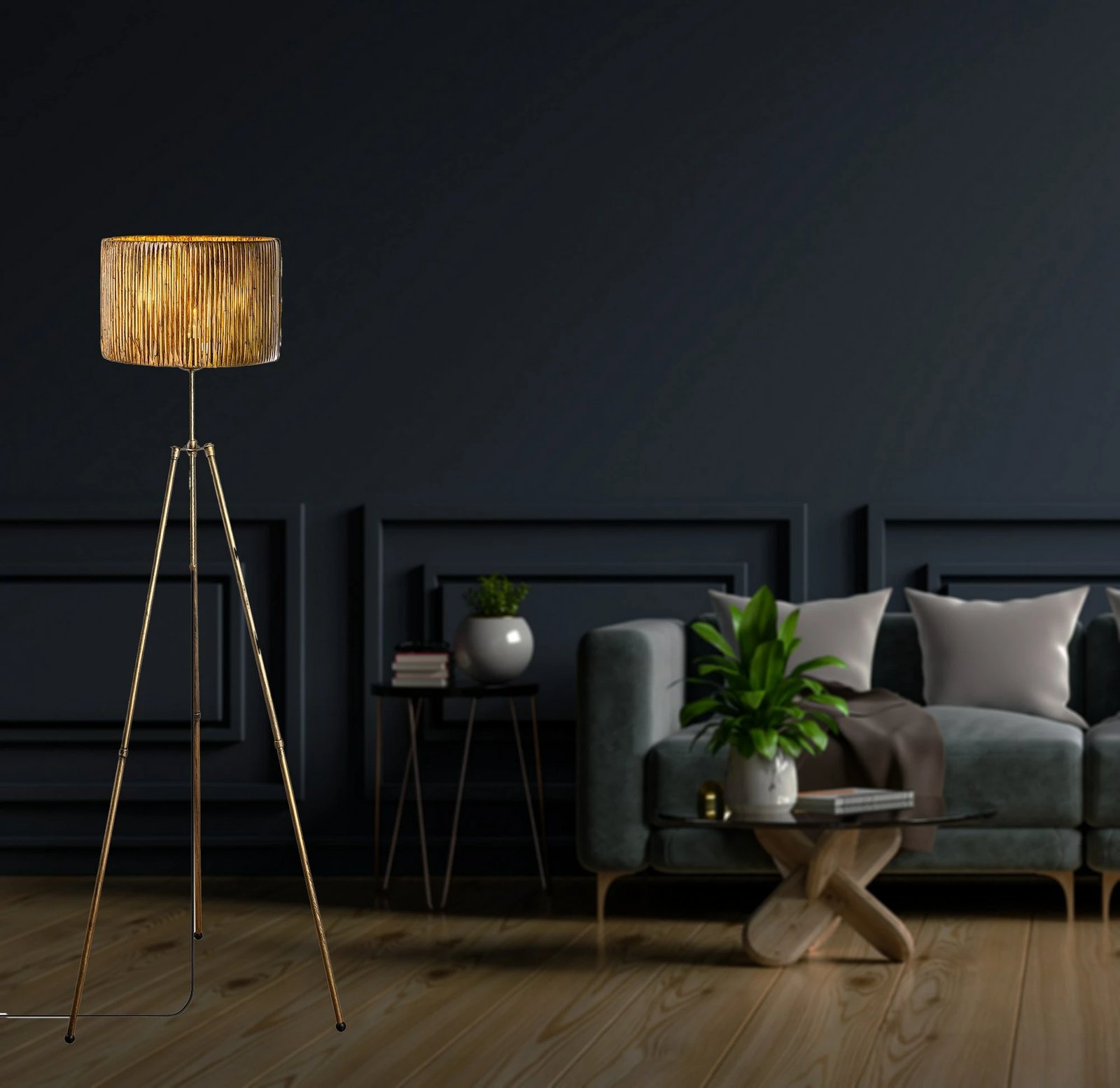 Llambë dyshemeje Opviq, Wheel Floor, ngjyrë antike