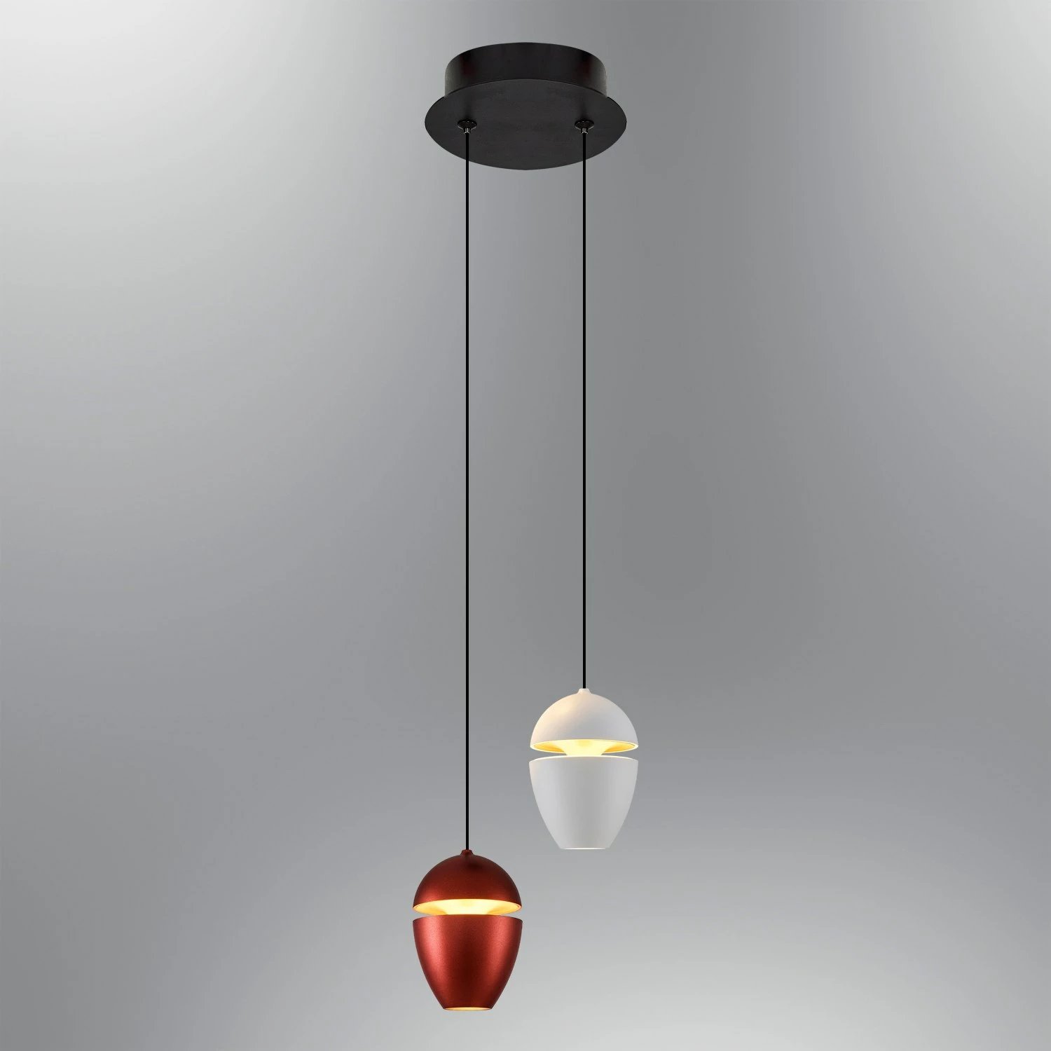 Llambë varëse Opviq, xham opal, e bardhë dhe kafe, 2807-2A-0104