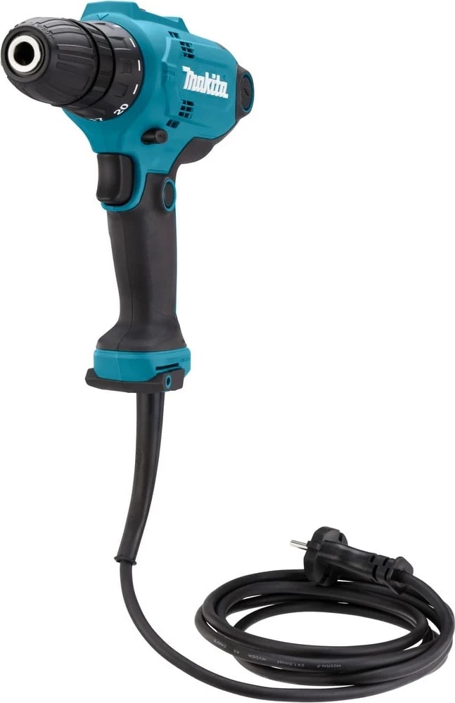 Vidafiks Makita DF0300, 1500 RPM, pa çelës, 1.2 kg, zi/blu