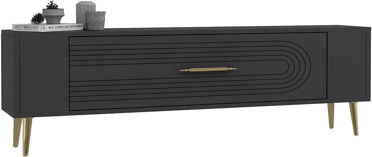 Komodë TV Skye Decor, Retrol3, antracit, ar