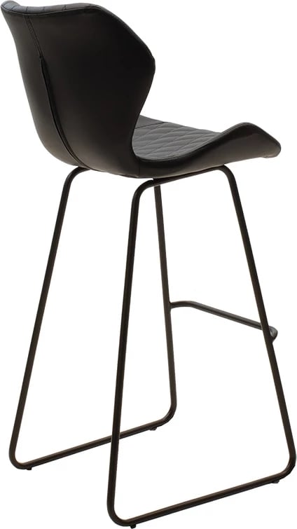 Karrige për bar Theo metalike, ngjyrë e zezë, set prej 2 copë