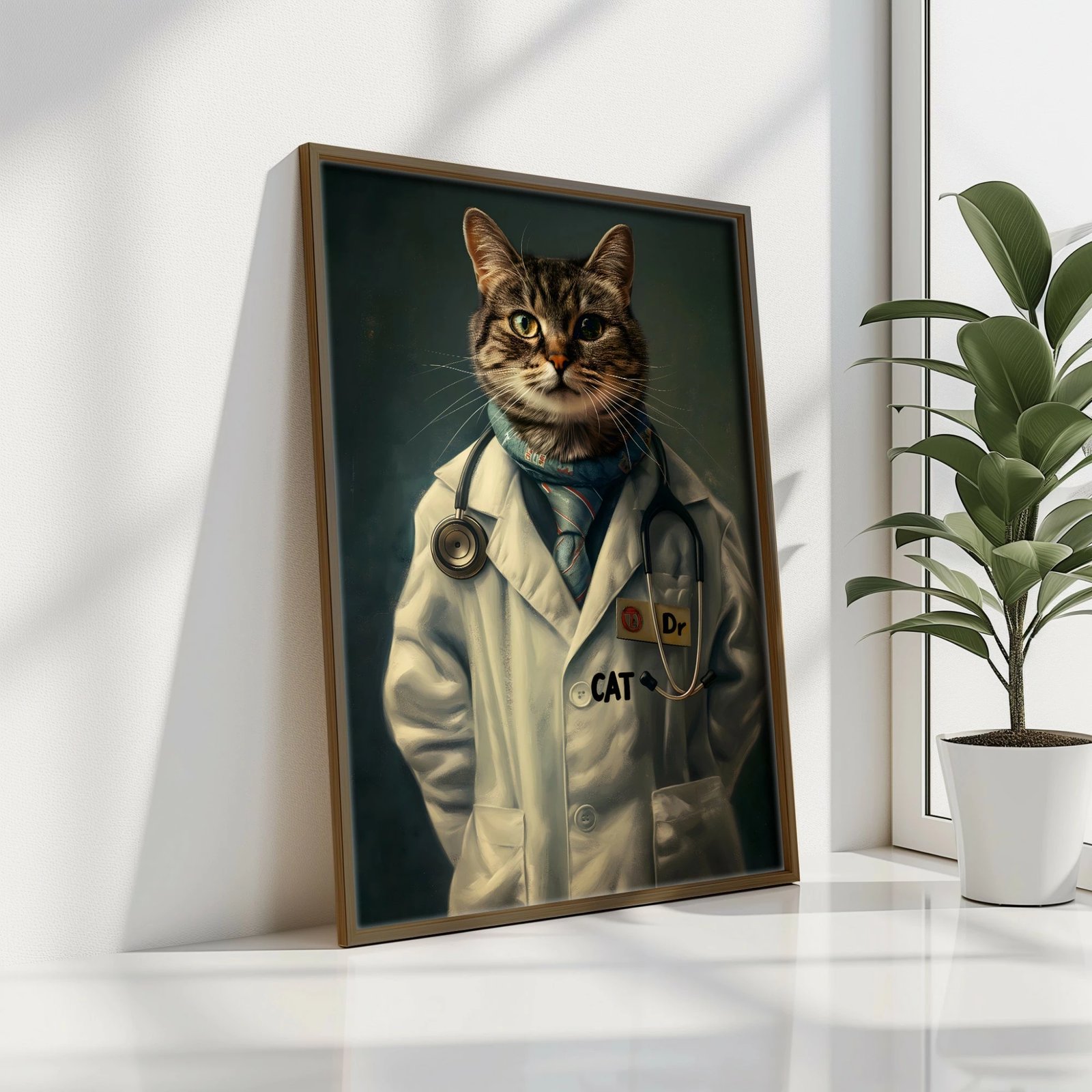 Pikturë dekorative me kornizë MDF, Wallity, GE036-L, shumëngjyrëshe