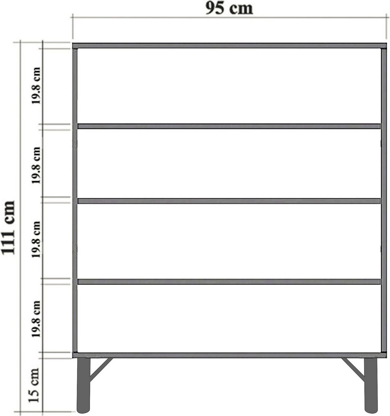 Dollap multifunksional, ngjyrë travertin, Skye Decor, Multilux
