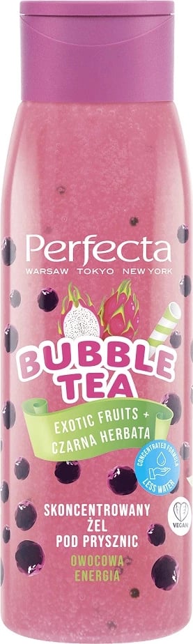 Xhel dushi për femra Perfecta Bubble Tea Exotic Fruits + Black Tea, 400ml