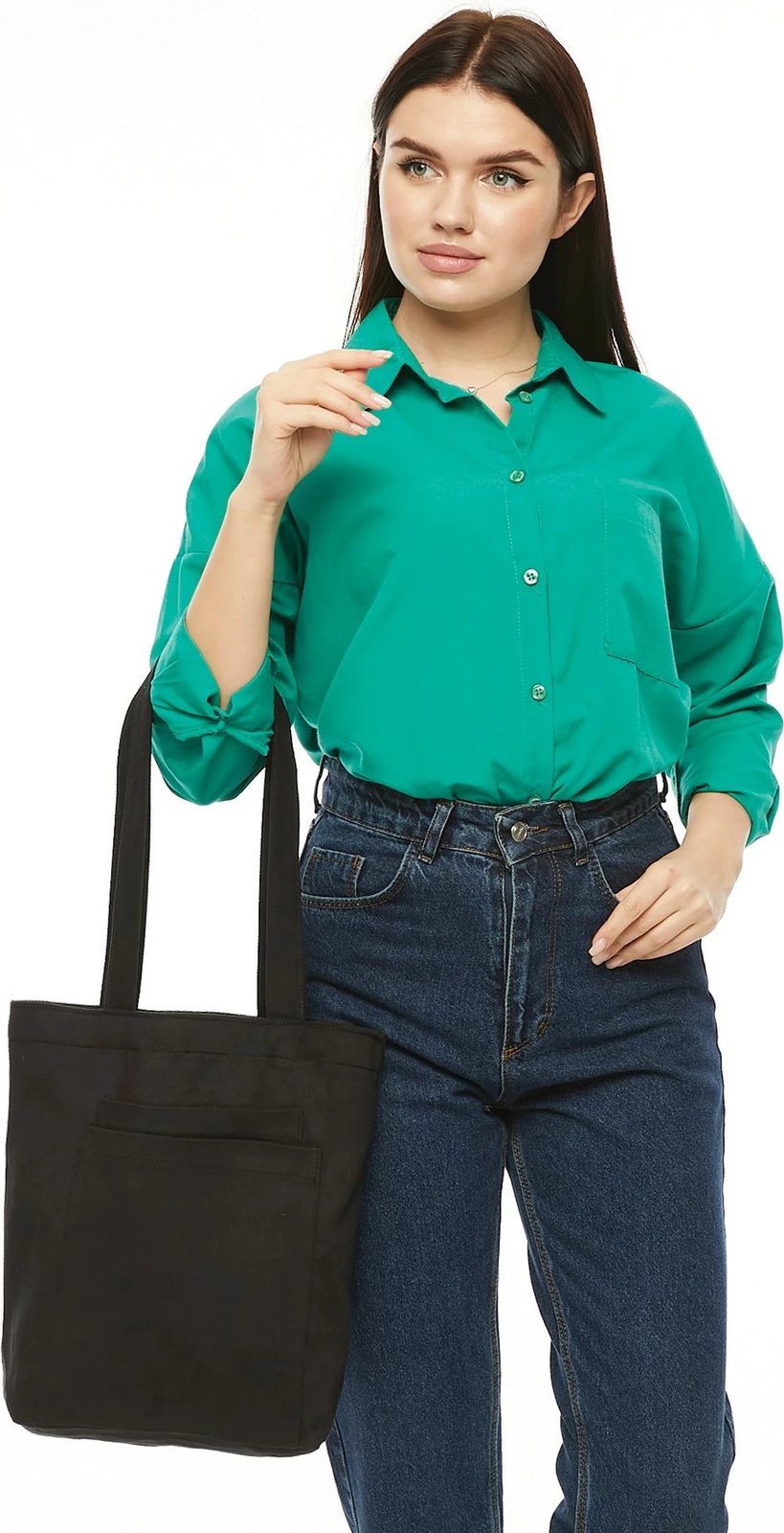 Çantë tote, ngjyrë e zezë, Zoozie Bags, 2116