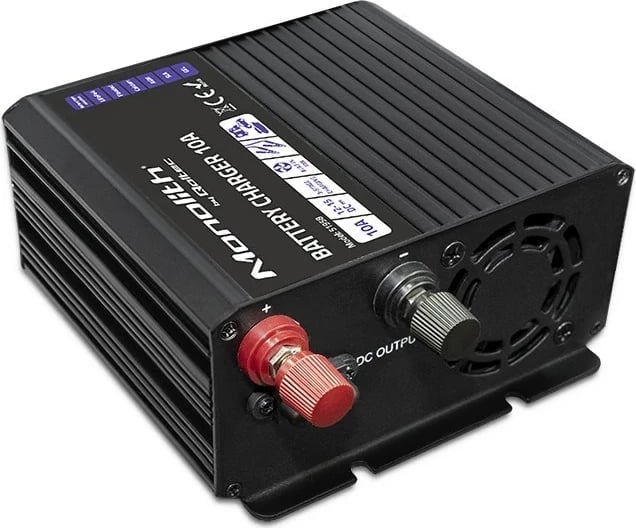 Karikues baterie Qoltec 51958 Smart Monolith për LiFePO4 AGM GEL SLA, 10A, 12V Karikues baterie Qoltec 51958 Smart Monolith për LiFePO4 AGM GEL SLA, 10A, 12V