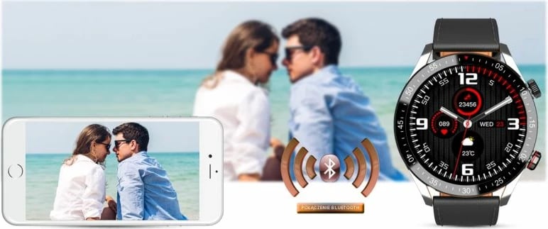 Smartwatch për meshkuj Gravity, e zezë