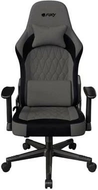 Karrige gaming, Natec Fury, Shinai S8 NFF-2360, pëlhurë e frymëmarrshme, krahë të rregullueshëm, jastëk lumbal dhe qafe, gri