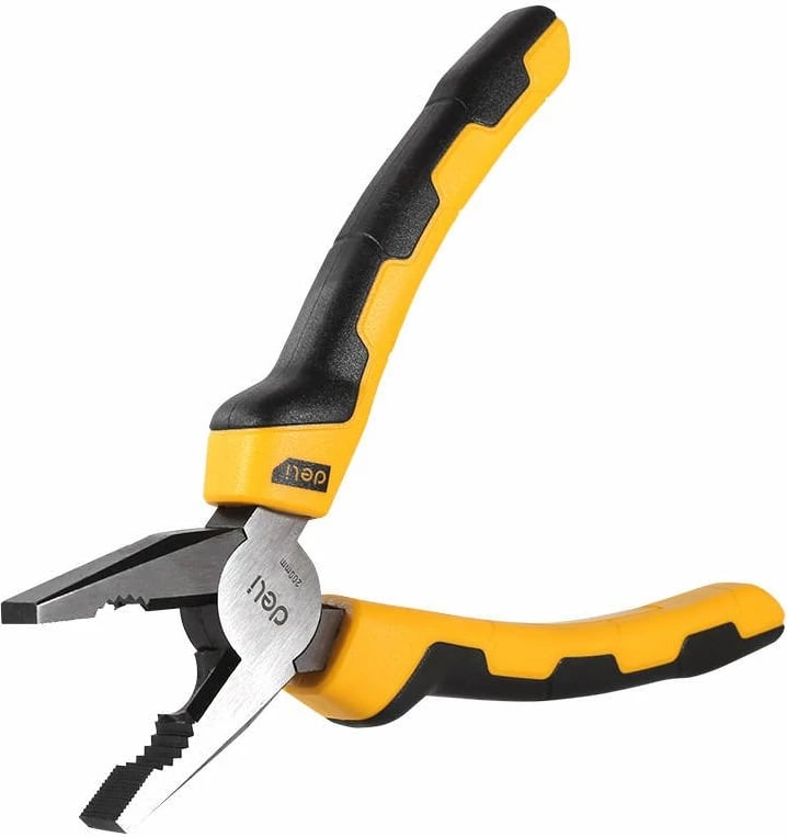 Darë kombinimi Deli Tools EDL2008, 8", e verdhë