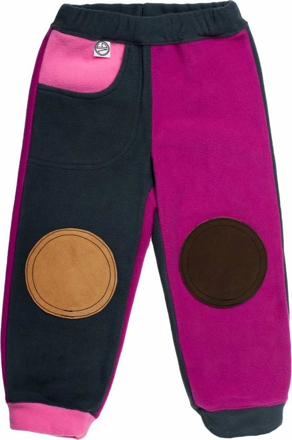 Pantallona treningu fëmijësh, Veronika Girglová VG, fleece, madhësia 104/110, mjedër-antracit