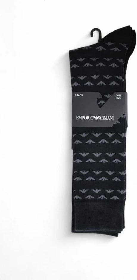 Çorape për meshkuj Emporio Armani, e zezë