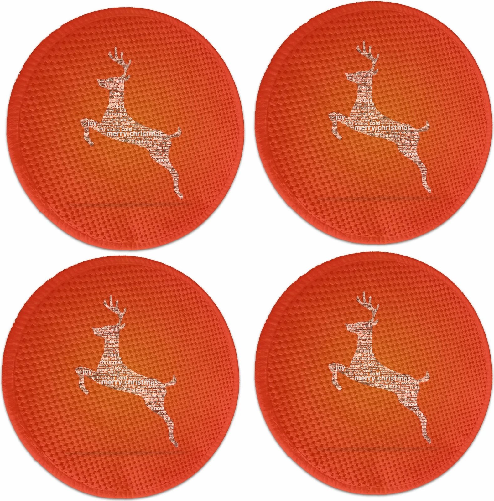 Set 4 copë mbështjellëse tavoline Hermia Concept, shumëngjyrëshe, 37cm