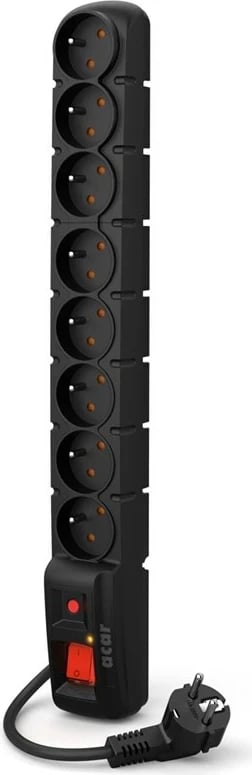 Shirit mbrojtës Acar S8 PRO, 3m, 8 dalje, i zi