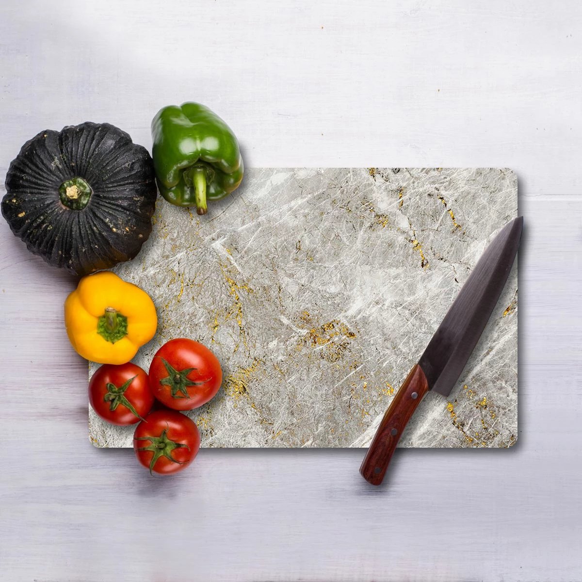 Dërrasë prerëse Hermia, xham i temperuar, shumëngjyrëshe, 30x40cm Dërrasë prerëse Hermia, xham i temperuar, shumëngjyrëshe, 30x40cm