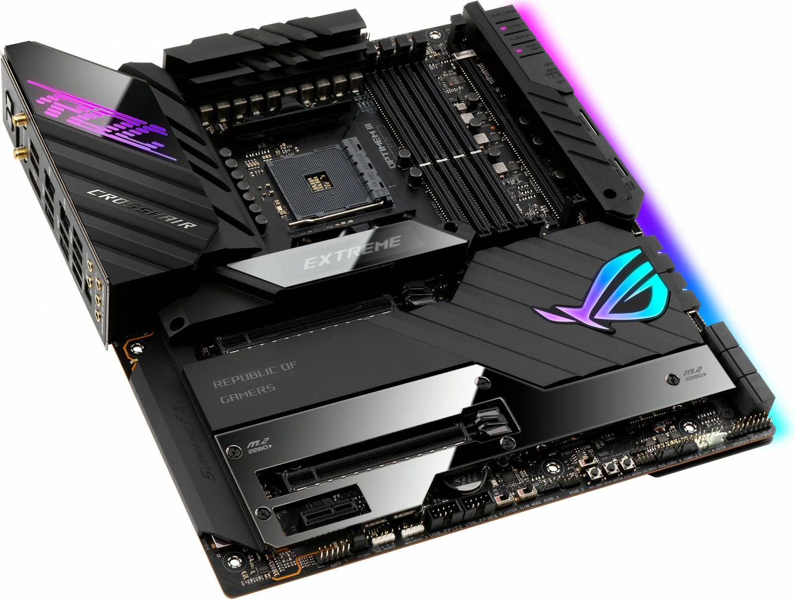 Pllakë amë ASUS ROG Crosshair VIII Extreme, AMD, Socket AM4, 128 GB, E zezë