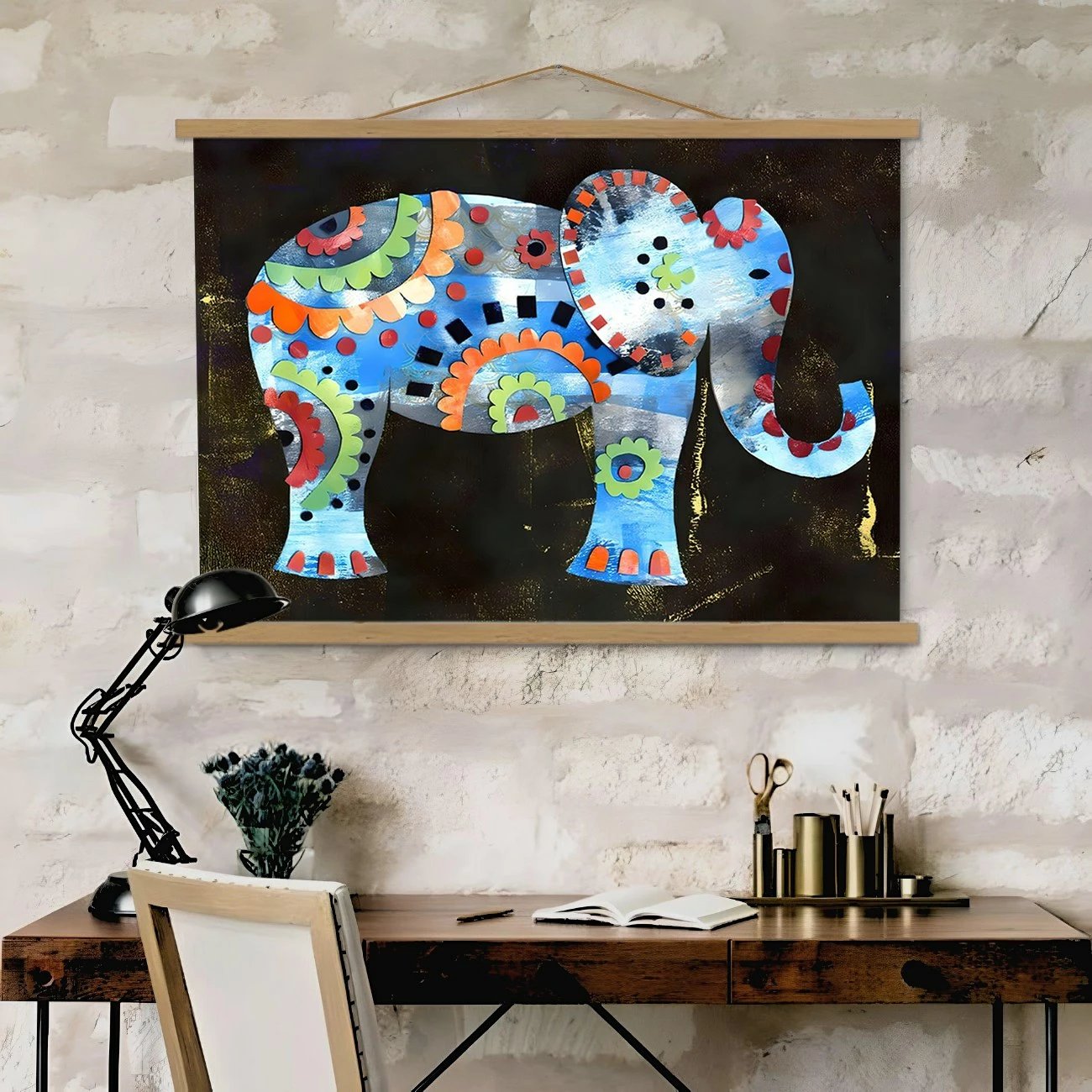 Pikturë dekorative me kornizë, shumëngjyrëshe, Wallity, MRG38, 50x70cm