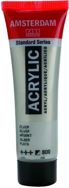 Ngjyrë akrilike Talens Amsterdam 800, 120ml, Argjendtë
