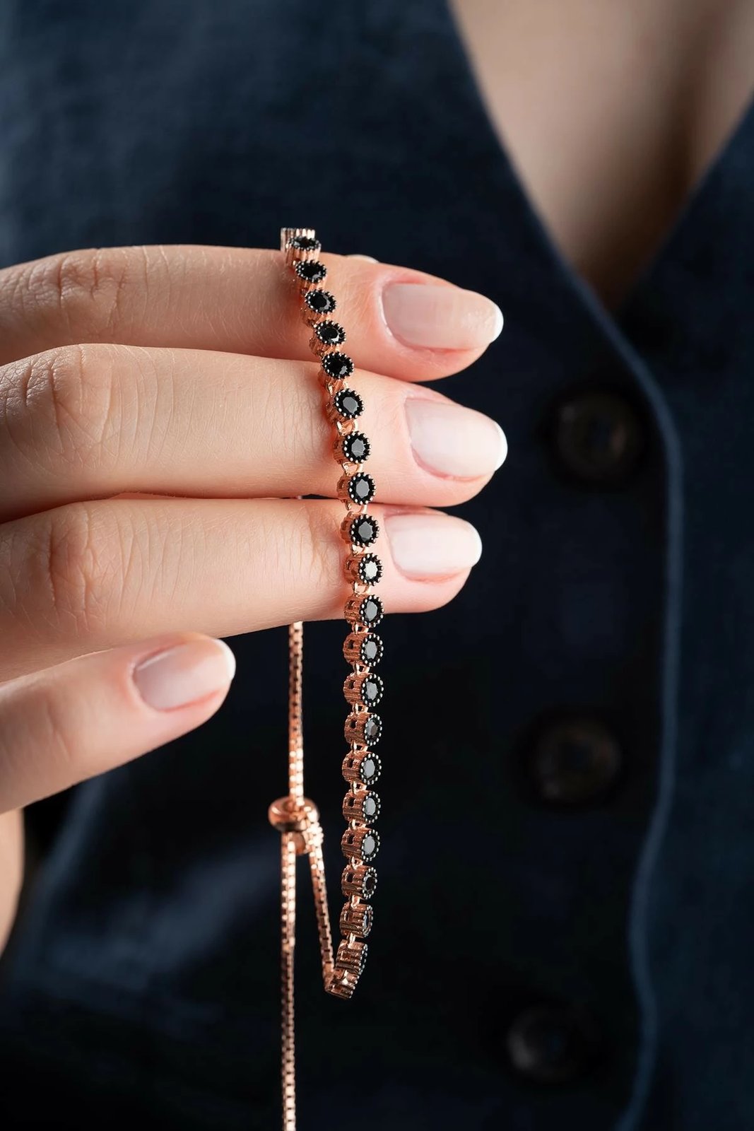 Byzylyk argjendi, ngjyrë rozë e zezë, Jumeon, NRZ999428