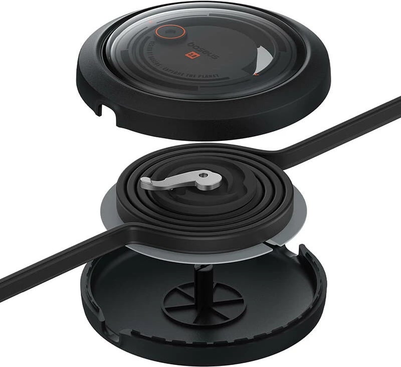 Kabllo karikimi 3-në-1 Baseus Free2Draw, USB në micro USB + USB-C + Lightning, 1.1m, e zezë