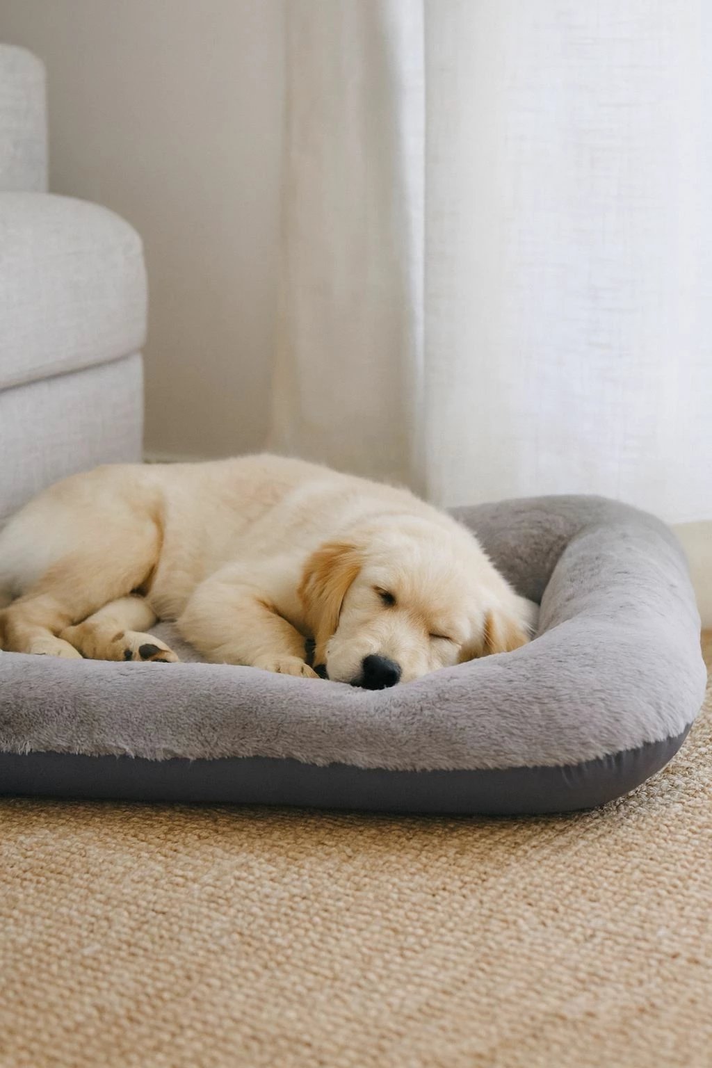 Shtrat për qen Sally, Paws & Whiskers, 95x115 cm, gri