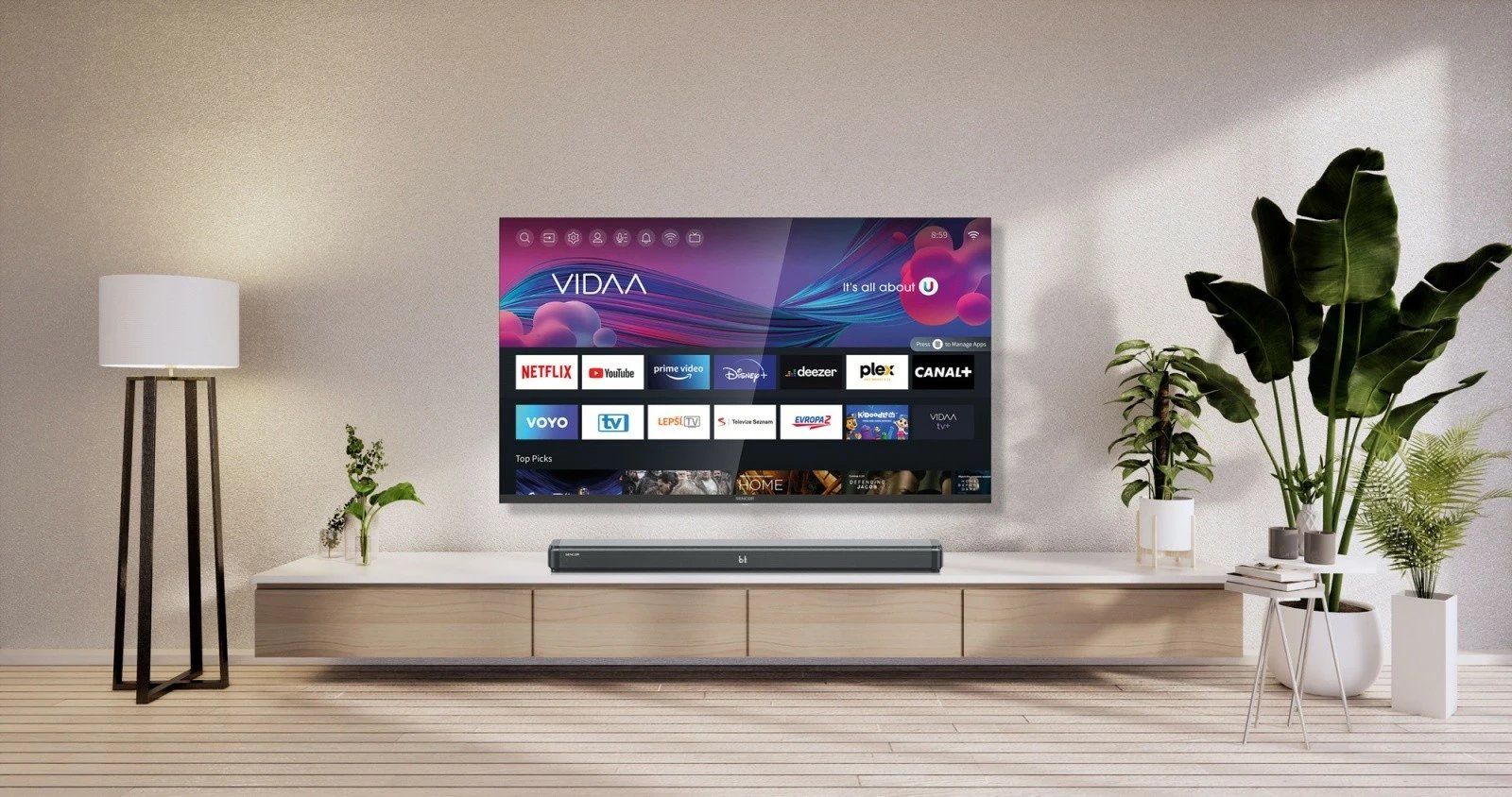 Soundbar Sencor SSB 4450BS me subwoofer të integrum, 200W, i zi Soundbar Sencor SSB 4450BS me subwoofer të integrum, 200W, i zi