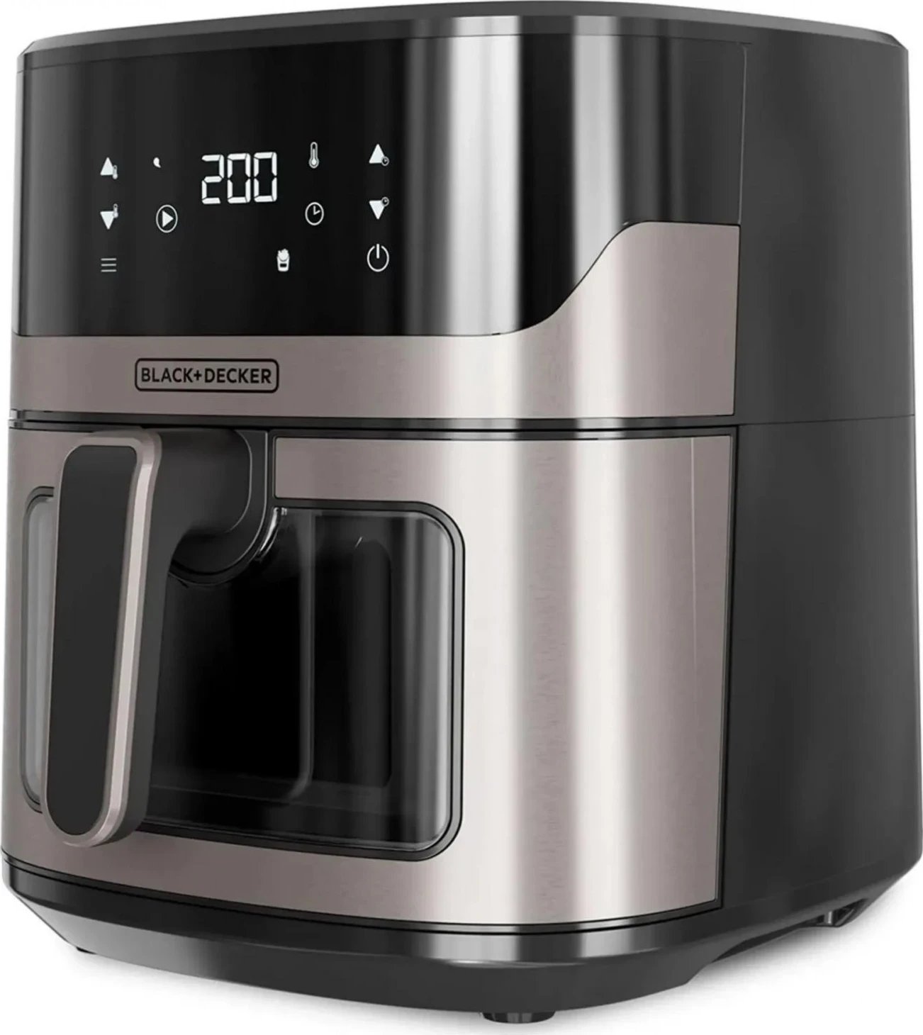 Fritezë ajri Black&Decker BXAF6500E, 6.5L, 1600W, e zezë-argjendtë