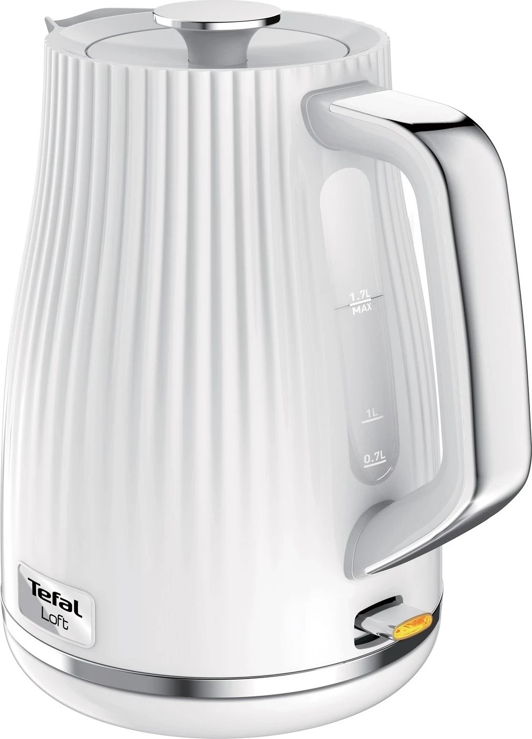 Çajnik elektrik Tefal KO250130 Loft, 1.7L, 2400W, i bardhë