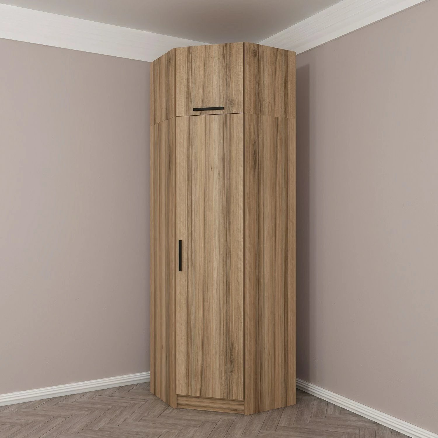 Dollap këndi, ngjyrë lisi, Skye Decor, 2301