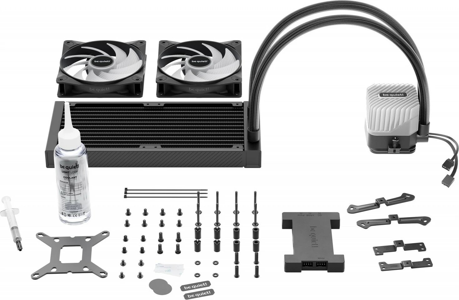 Kasë ftohje me ujë be quiet! Light Loop 240mm ARGB, 2 ventilatorë, e zezë