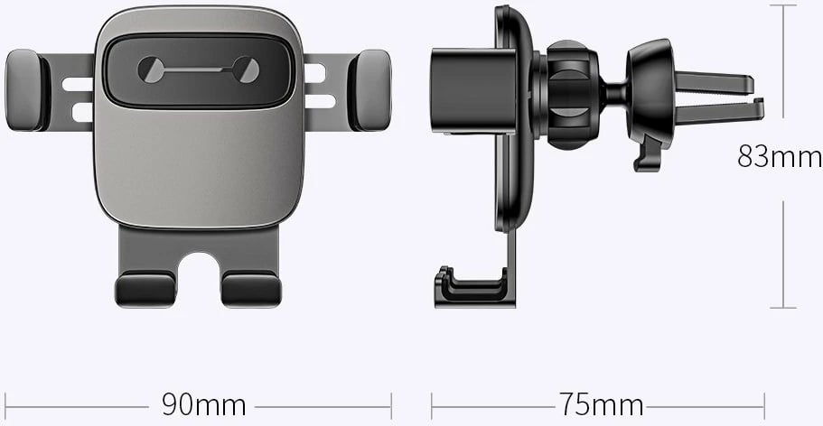 Mbajtës graviteti për celular Baseus Cube SUYL-FK01 për ventilator të makinës, i zi