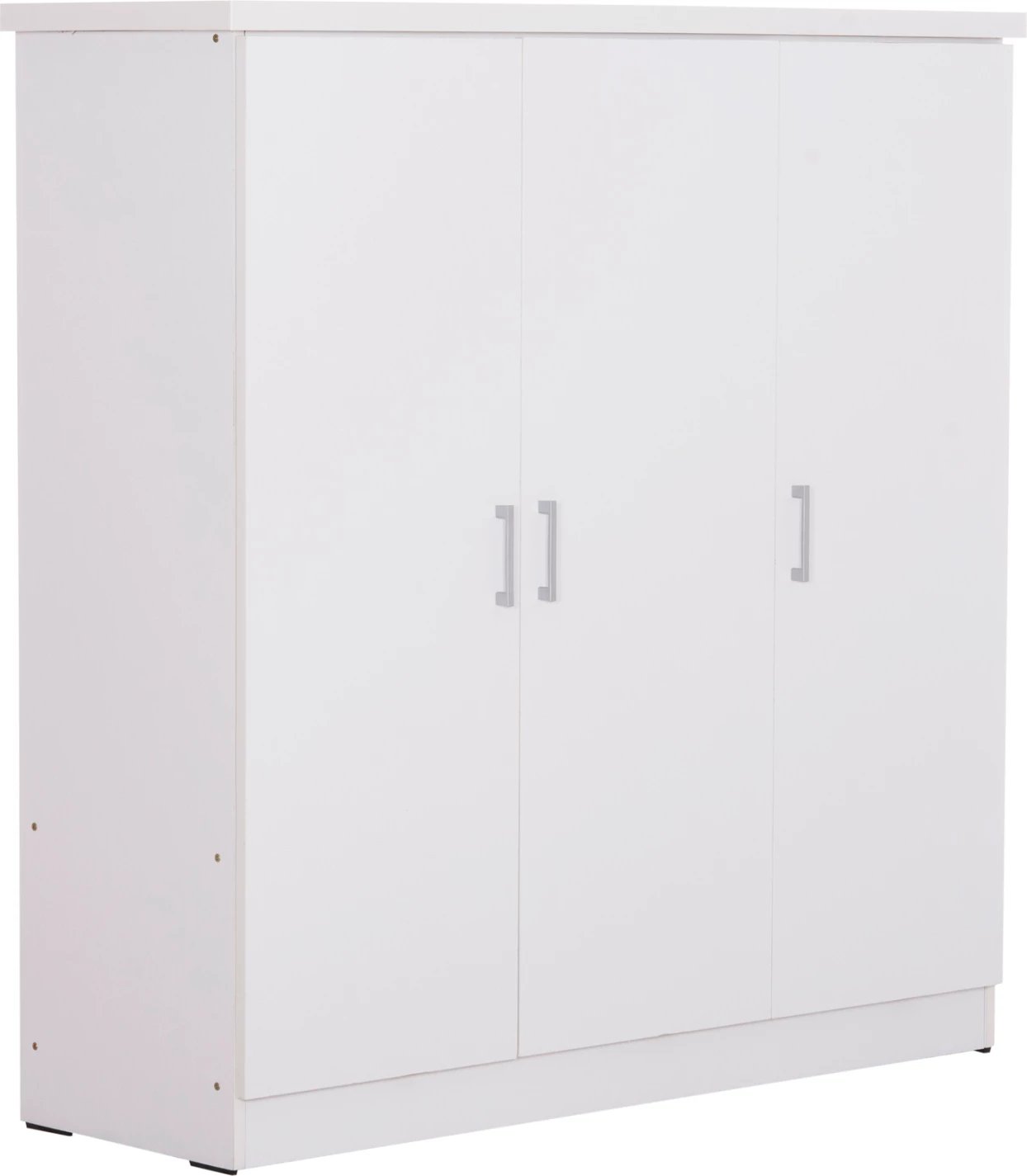 Dollap 3-fletësh me rafte FUENTO FH2482.02 melaminë, ngjyrë e bardhë, 120-116x40x123.5H cm