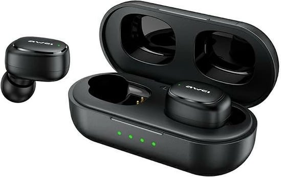 Kufje AWEI T13 Pro TWS, Bluetooth 5.1, me mikrofon, të zeza