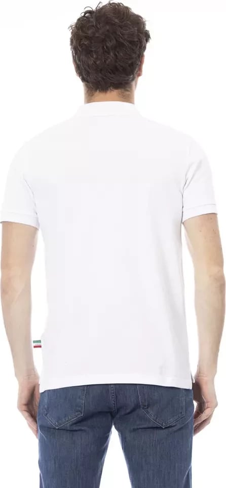 Maicë polo për meshkuj Baldinini Trend, e bardhë