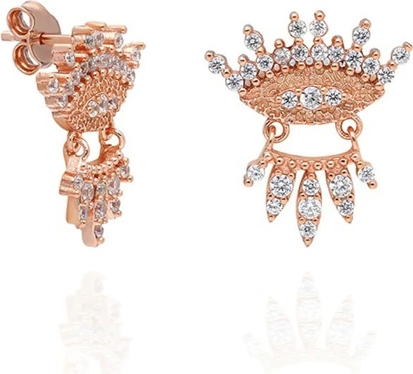 Vathë argjendi Jumeon, ngjyrë rozë ari dhe e bardhë, TRDYL301