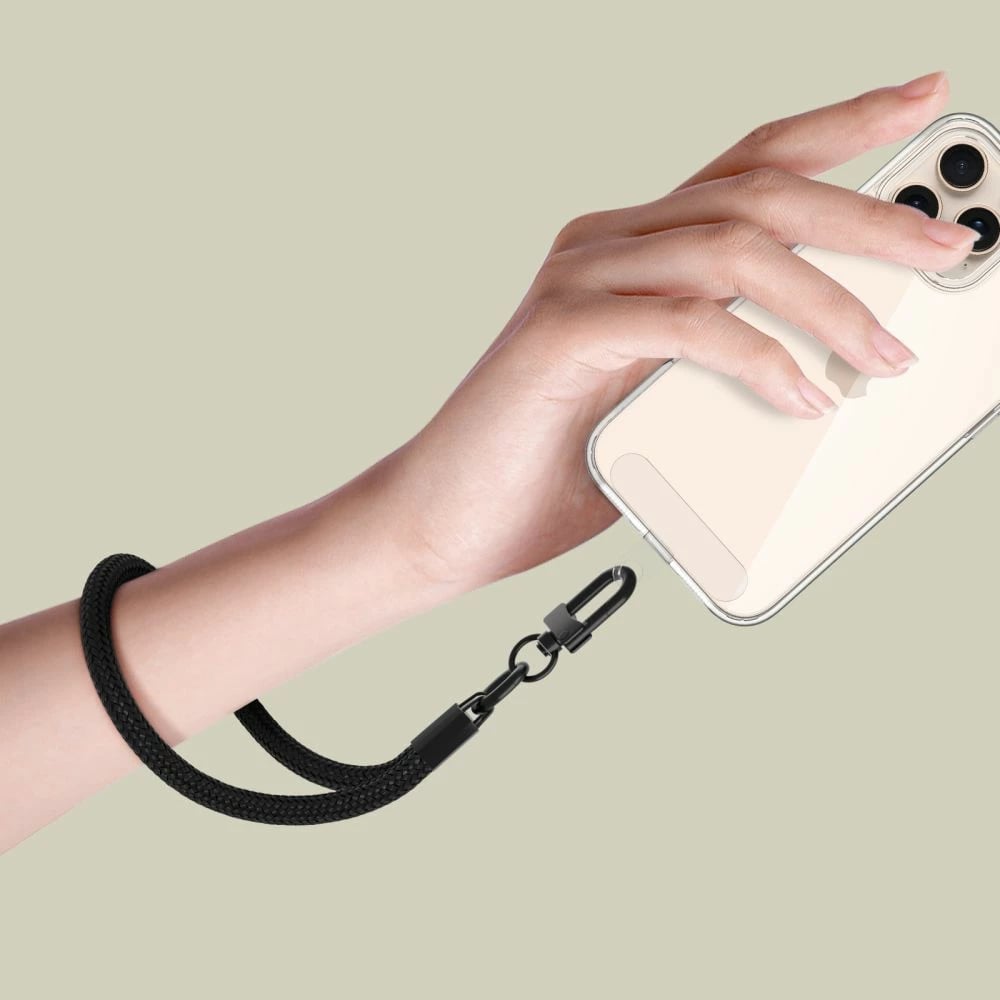 Rrip dore për celular Tech-Protect C3S, 30cm, i zi, set me 2 adapterë