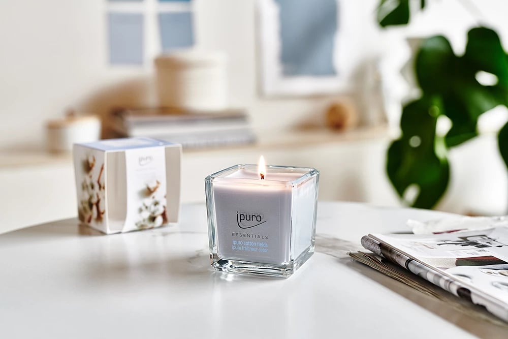 Qiri aromatik ipuro essentials cotton fields, 125gr, 7x7x7cm