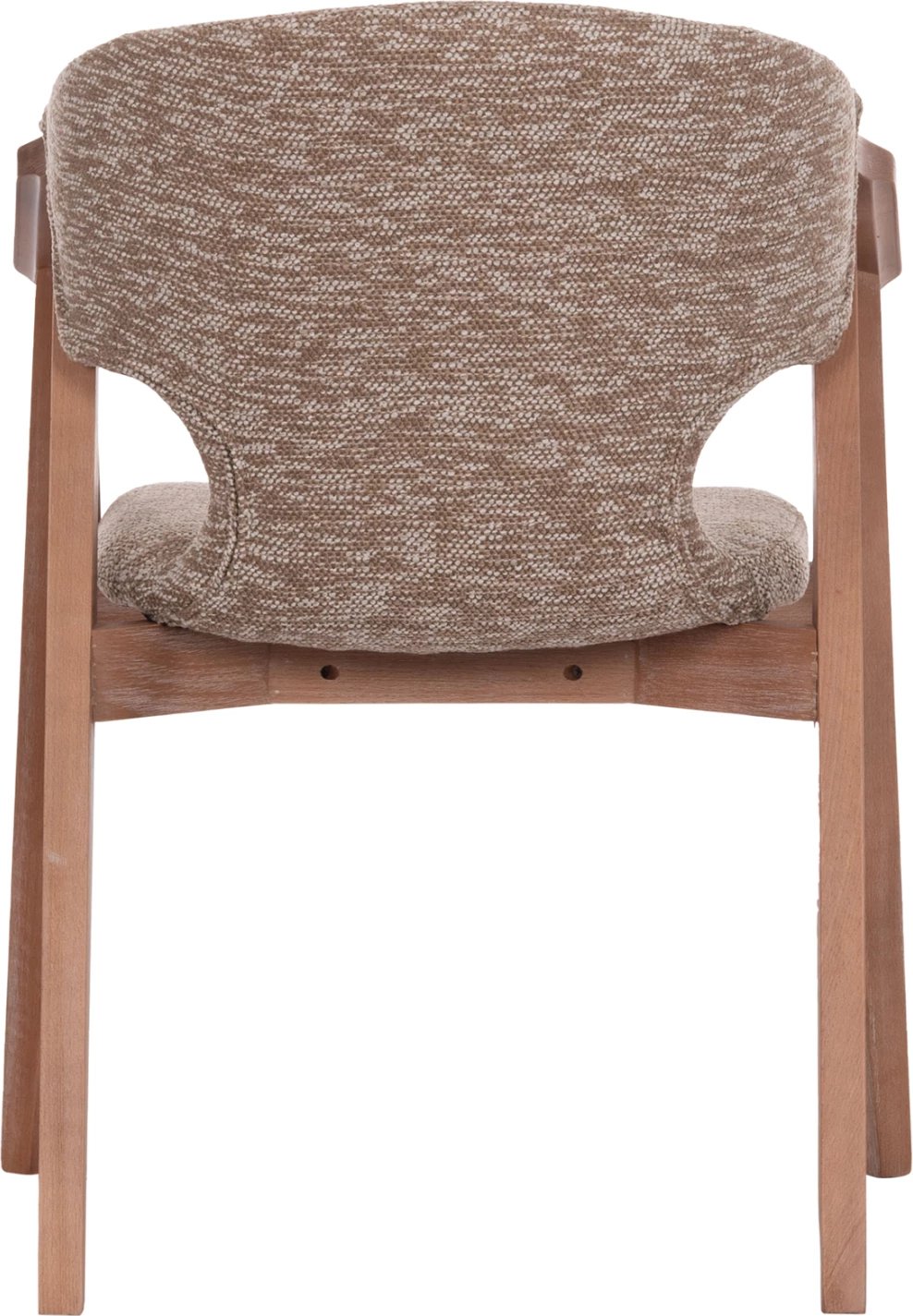 Karrige me mbështetëse për ngrënie YEGER, dru ahu, ngjyrë e bardhë e lehtë-kafe, FH9995.03, 59x58x78cm