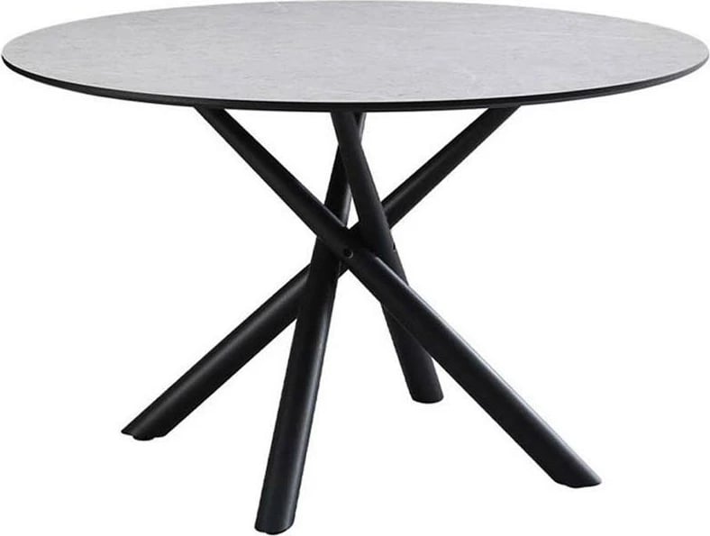 Tavolinë Votsalo, ngjyrë gri guri, 120x120x75cm