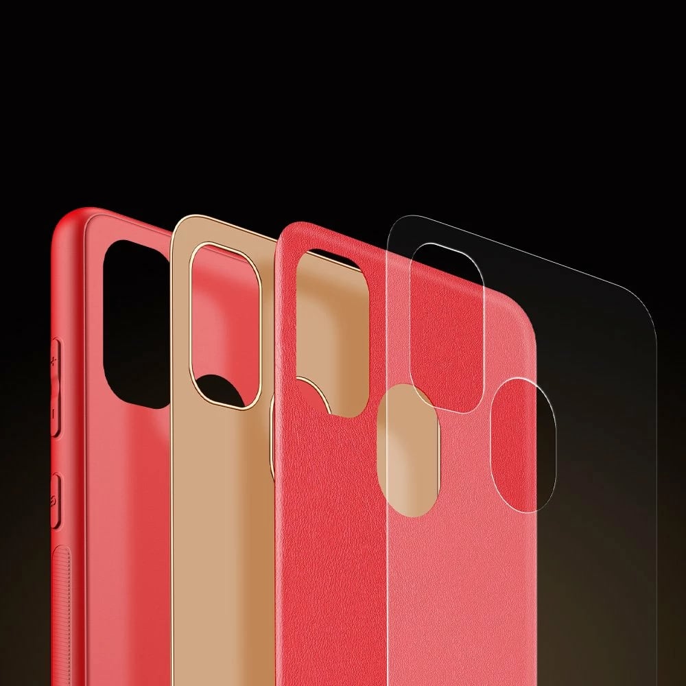 Mbështjellës Dux Ducis Yolo për Samsung Galaxy M30s, TPU+PU lëkurë, Kuq