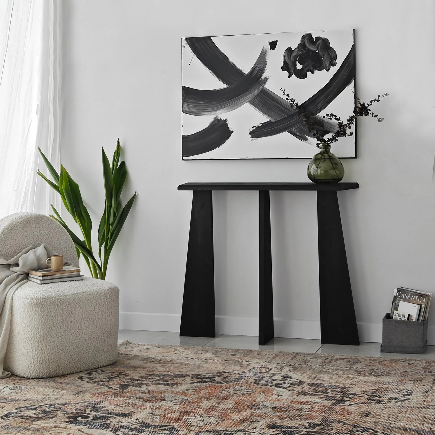 Komodë Hanah Home, Cleopatra, ngjyrë antracit