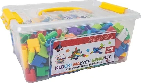 Set blloqe ndërtimi plastike ASKATO Little Geniuses, 498 pjesë, shumëngjyrëshe