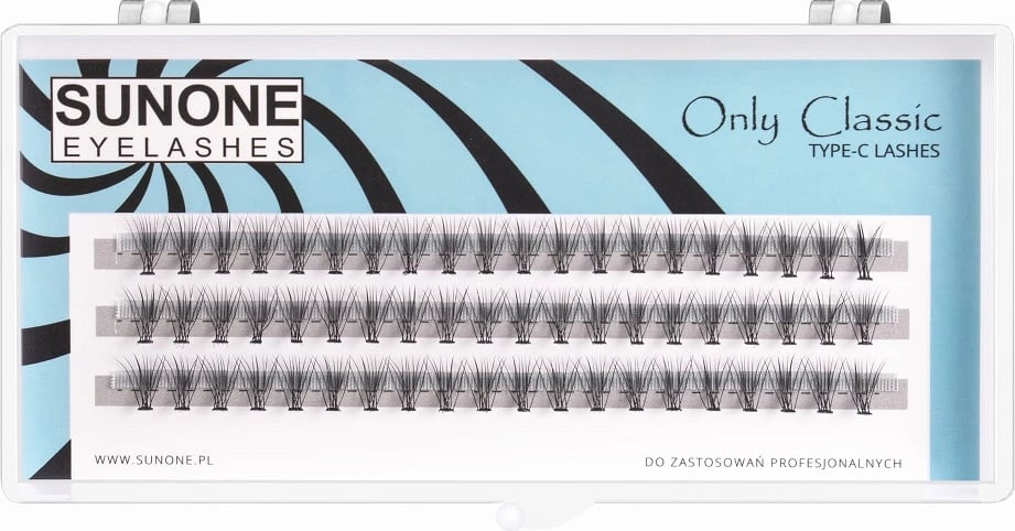Tufa qerpikësh Sunone Only Classic Standard 8mm për femra të zinj 60 copë