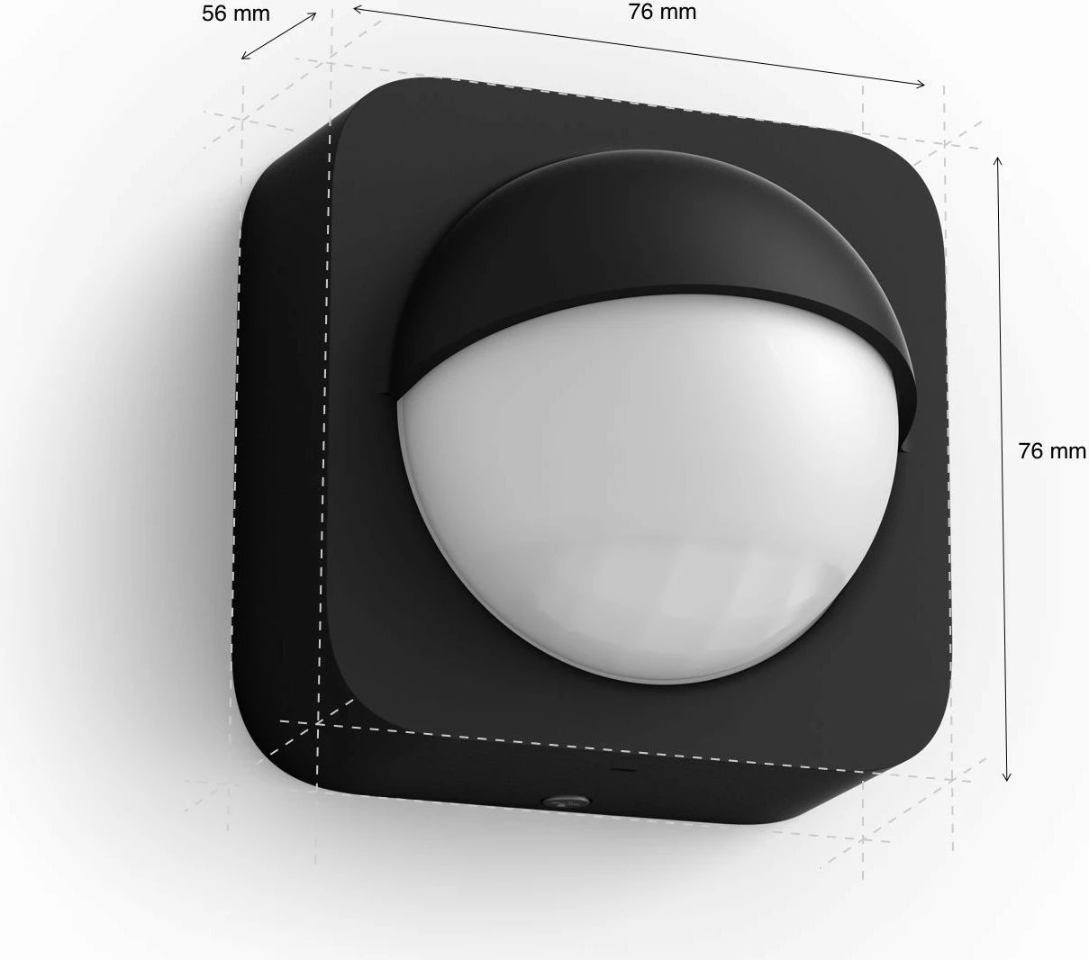 Sensor Philips Hue, Muri, Outdoor, iOS, Android, IP54, Plastikë, Zi