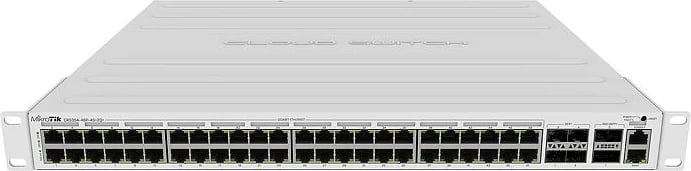 Switch MikroTik CRS354-48P-4S+2Q+RM, Managed, PoE, 1U