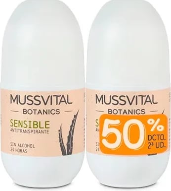 Deodorant Mussvital Botanics Sensitive 75ml set 2 copë