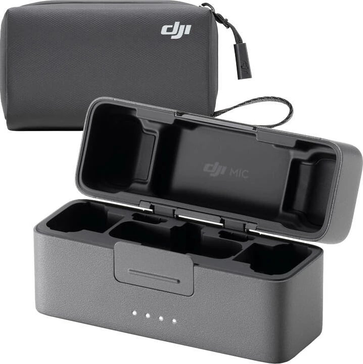 Kuti karikimi, DJI, CP.RN.00000330.01, për Mic 2, karikon 2 transmetues + 1 pranues, deri 18 orë, me çantë bartëse
