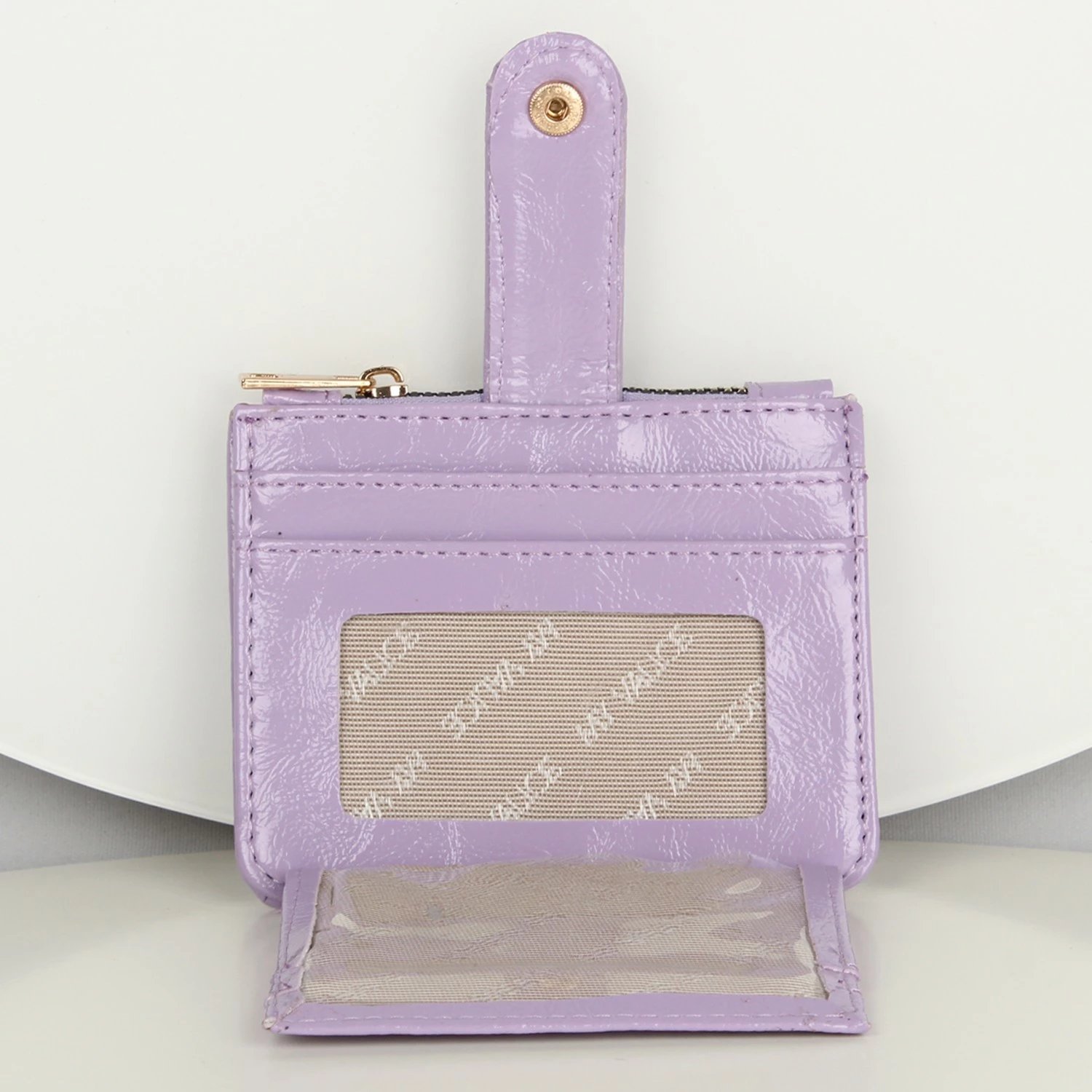 Portofol lëkure, ngjyrë lejla, Zoozie Bags, 1272