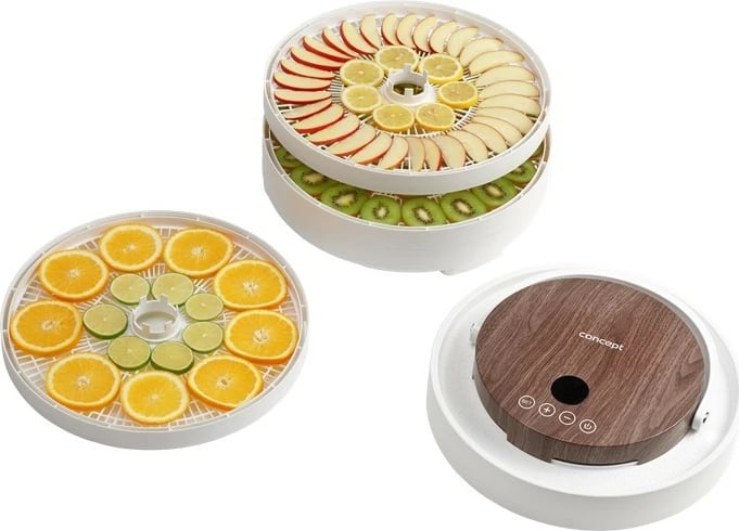 Tharëse ushqimi Concept SO3020, 7 sita, 500 W, kontroll me prekje, temperaturë 35–70°C, e bardhë, dru